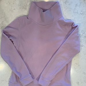Dudley Stephens lavender fleece turtleneck